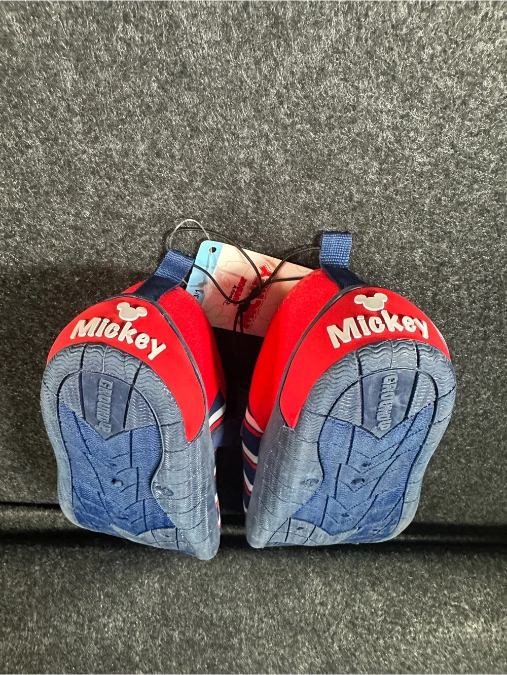 Disney Mickey Mouse Toddler Boys Water Shoes Size 13/1 Red Blue